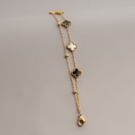 PULSERA TREBOL DOBLE MUJER LZ